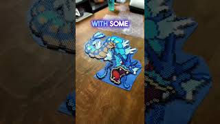 I love this STUNNING Gyarados Pokémon Perler hamabeads perlerbeads pixelart pokemonperler [upl. by Novla]