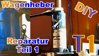 Wagenheber Reparatur Teil 1 Demontage DIY DoItYourSelf Simple [upl. by Wetzel726]