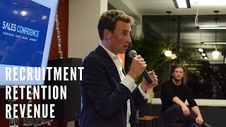 Recruitment Retention Revenue  Luke Rogers VP at AppDynamics  Sales Confidence 7 Minute Talks [upl. by Eirot909]