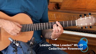 Lowden WL25 quotWee Lowdenquot  CedarIndian Rosewood [upl. by Aisats]