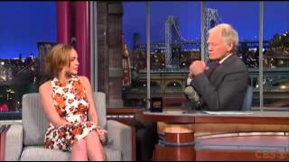 David Letterman Lindsay Lohan on Going to Rehab April 9 2013 [upl. by Pallaten195]