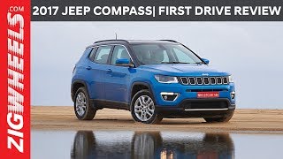 2017 Jeep Compass  Diesel 6MT 4X4  First Drive Review  ZigWheelscom [upl. by Tacita]