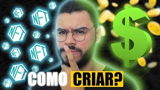 Como criar uma NFT grátis  crie e ganhe dinheiro criptomoeda [upl. by Anitnatsnok]