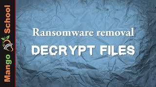 How to remove Ransomware and decrypt files [upl. by Nesahc]