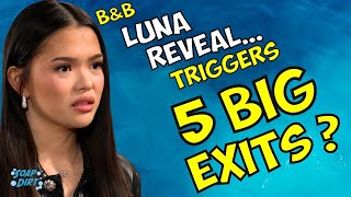 Bold and the Beautiful Luna’s Crime Spree Triggers 5 Big Exits from BampB boldandbeautiful [upl. by Menashem794]