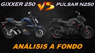 SUZUKI GIXXER 250 VS BAJAJ PULSAR N250 ANÁLISIS A FONDO [upl. by Denver]