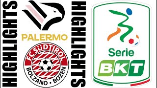 FC Südtirol vs Palermo 13 Highlights  LEGA B 20242025 [upl. by Estelle]