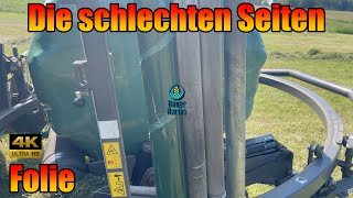 Hier mal die Schattenseiten von Duoplast Folie John Deere 6150r Lely RPC  Fendt Rotana MF Protec [upl. by Leinahtam669]