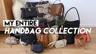 MY ENTIRE BAG COLLECTION 2024  Luxury amp Mid Range Bag Review [upl. by Langsdon]