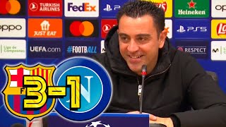 RUEDA PRENSA XAVI FC BARCELONA 31 SSC NAPOLI [upl. by Alrick]