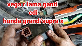 tutorial Yamaha Vega r lama ganti CDI Honda Supra xgrand [upl. by Levona]