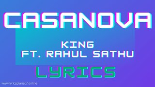 Casanova  Song Lyrics  King ft Rahul Sathu  The Gorilla Bounce  Lyrics Planet [upl. by Nillor]