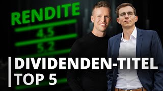 DividendenEinkommen Top 5 der besten Aktien für dein Portfolio [upl. by Leff]