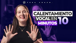 EJERCICIOS DE CALENTAMIENTO VOCAL EN 10 MINUTOS  PREPARA Y LIMPIA TU VOZ ANTES DE CANTAR [upl. by Anitsuj658]