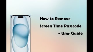 iSumsoft iPhone Passcode Refixer Guide  How to Remove Screen Time Passcode [upl. by Petromilli]