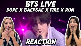 BTS DOPE x BAEPSAE x FIRE x RUN REACTION [upl. by Emmalyn460]