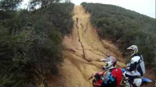 Hollister Hills Dirt Bike Hill Climb Rutted out and the top of Long Road [upl. by Stockmon]