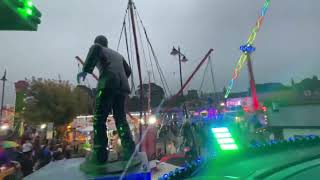 Holland’s Ghost Train On ride Stokesley Fair 2024 [upl. by Garnett]