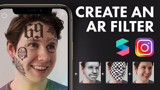 Create an Instagram Filter  Beginner Spark AR Tutorial [upl. by Ynnek]