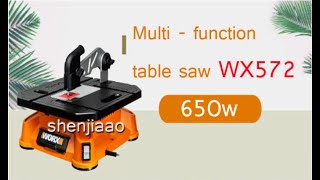 220V Multifunction Table Saw WX572 Jigsaw Chainsaw Cutting Machine Sawing Tools Woodworking 650W [upl. by Nueovas]