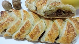 Trenza de Hojaldre rellena de Manzana y Nueces [upl. by Nabila360]