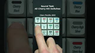 Sound Test  All Cherry MX Switches [upl. by Neddy]