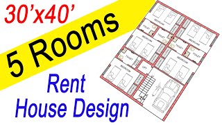 30x40 House Plan For Rent  Rent House Design  3040 House Plans India For Rent  Civil Users [upl. by Anyahs35]