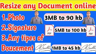 Resize Pdf file to 500kb OnlineHow to Resize any Doucement in 2020Pdf Size Reducer [upl. by Lumpkin997]