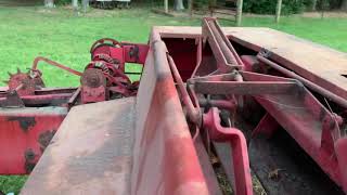 Knotters on MF 124 baler John Deere 50 ready to work [upl. by Ynabe]