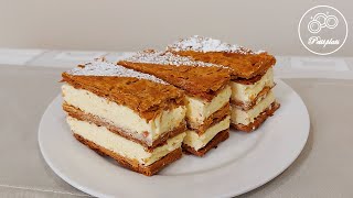 Mille feuille at home  Quick and Easy Recipe  Petit Plats [upl. by Emmott890]