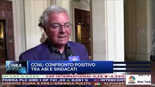 SILEONI A CLASS CNBC «POSITIVA LA POSIZIONE DI ABI SUL RINNOVO CONTRATTUALE» [upl. by Mharg]