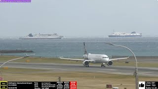 Orange Strong Wind warning  Livestream at Wellington Airport [upl. by Zaslow644]