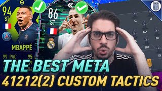 INSANE 412122 CUSTOM TACTICS FOR FIFA 22 ULTIMATE TEAM ELITE amp FUTCHAMPS [upl. by Dj]