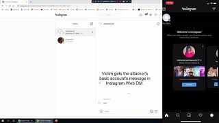 Instagram Web DM bug and Followers bug PoC [upl. by Irallih]