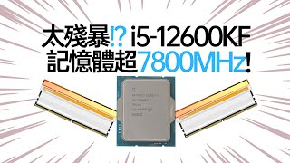 【白TV】太殘暴了！？ 12代CPU 記憶體超7800MHZ，上Gloway神策高頻DDR5遊戲性能提升大嗎？ [upl. by Egarton]