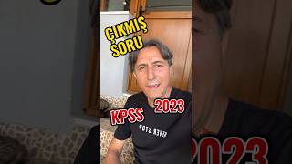 2023 KPSS Türkçe çıkmış soru [upl. by Garris644]