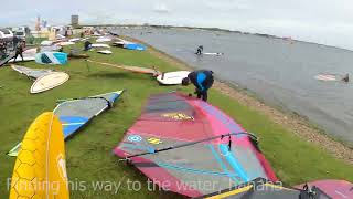 Great windsurf action the Dam [upl. by Nosmoht]