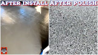 Installing Self Leveling Polishable Concrete  Tru PC [upl. by Yrocej]