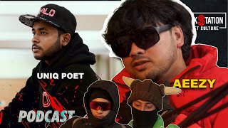 AEEZY ON UNIQ POET  PODCAST  BREAKSTATION  NEPALI HIPHOP [upl. by Nahk]