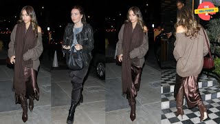 JESSICA ALBA AND JORDAN HEWSON ARRIVE AT THE BIRD STREETS CLUB FOR DINNER [upl. by Essirahs]