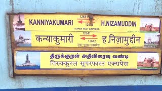 12642  H NIZAMUDDIN ➡️ KANYAKUMARI THIRUKKURAL SUPER FAST EXPRESS ANNOUNCEMENT AT MADURAI JUNCTION [upl. by Chilcote]