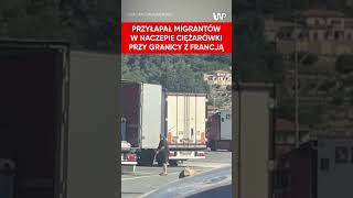 Kierowca przyłapał nielegalnych migrantów [upl. by Novit]