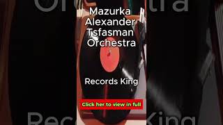 Mazurka Alexander Tsfasman Orchestra RecordsKing13323 RecordsKing record trailer shellac record [upl. by Lumbye317]