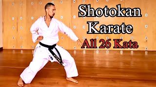 All 26 Shotokan Karate Kata 🥋⛩️ [upl. by Irrak242]