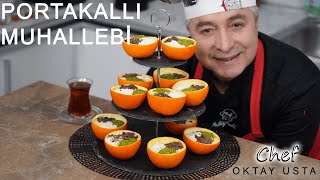 PORTAKALLI MUHALLEBİ❗ Nasıl Yapılır  l Oktay Usta [upl. by Edwyna148]