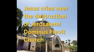 Jesus stopped and wept over the destruction of the Temple and Jerusalem  Dominus Flevit Church [upl. by Cerallua]