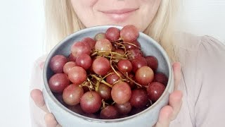 ASMR FRUIT JUICY DELICIOUS GRAPESNO TALKING ASMR [upl. by Idelson281]