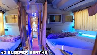 Volvo B11R Celeste Sleeper Bus  SMK Prakash  Orange Travels Premium Luxury Interiors amp Exteriors [upl. by Alledi]