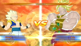 Gotenks vs LSSJ Broly Raging Blast [upl. by Orsay640]