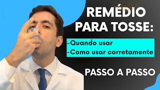 Como usar remedio para tosse que não melhora [upl. by Leachim]